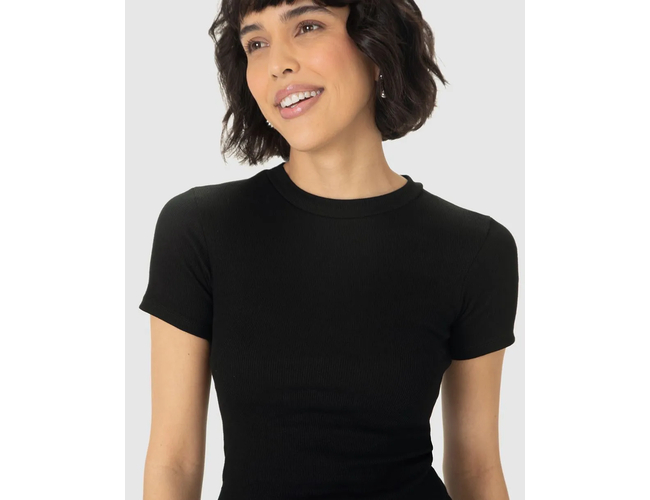 Blusa Básica Malwee Feminina Decote Redondo Ribana 1000114191 - Atacado