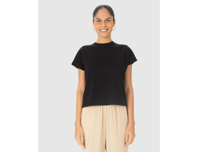 Blusa Básica Malwee Feminina Manga Curta Algodão Comfy 10000120770 - Atacado