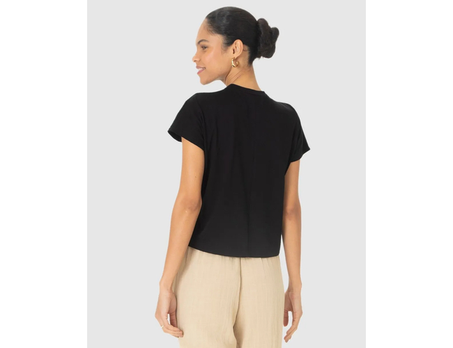 Blusa Básica Malwee Feminina Manga Curta Algodão Comfy 10000120770 - Atacado