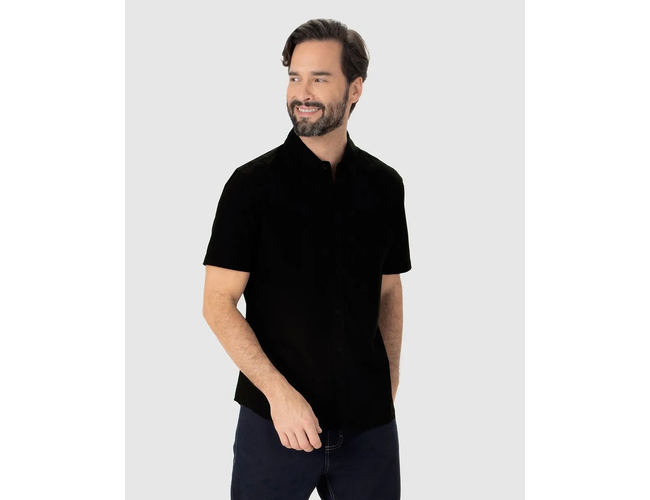 Camisa Malwee Masculina Regular Manga Curta Tricoline Bordado 1000121715 - Atacado Camisa Malwee Masculina Regular Manga Curta Tricoline Bordado 1000121715 - Atacado
