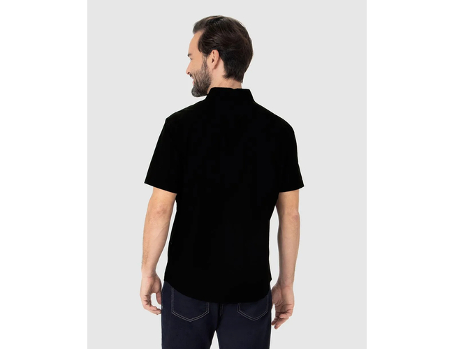 Camisa Malwee Masculina Regular Manga Curta Tricoline Bordado 1000121715 - Atacado Camisa Malwee Masculina Regular Manga Curta Tricoline Bordado 1000121715 - Atacado