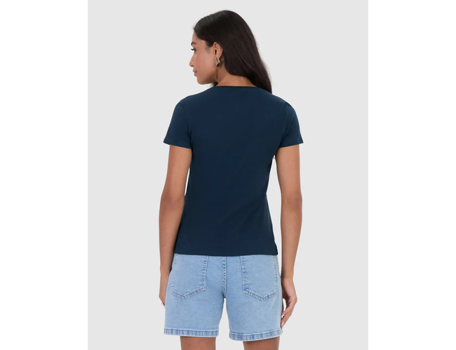 Blusa Básica Malwee Feminina Decote V Em Algodão 1000047373 - Atacado