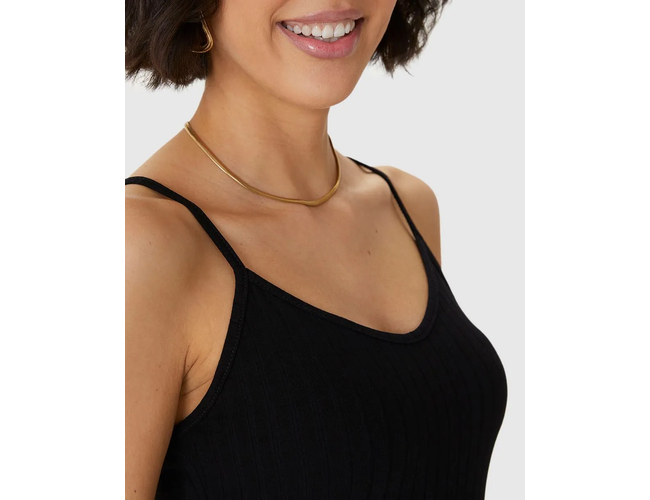 Regata Básica Malwee Feminina Alça Fina Canelada Viscose 1000050617 - Atacado