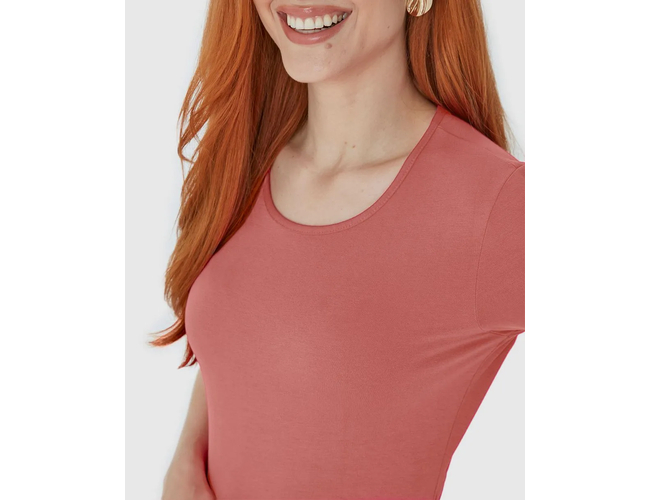 Vestido Básico Malwee Feminino Manga Curta Viscose Stretch 1000089473 - Atacado