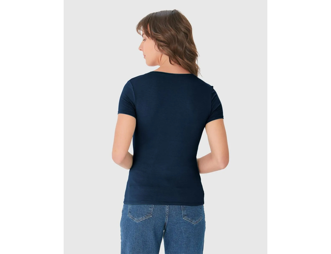 Blusa Básica Malwee Feminina Decote V Viscose Stretch 1000004503 - Atacado