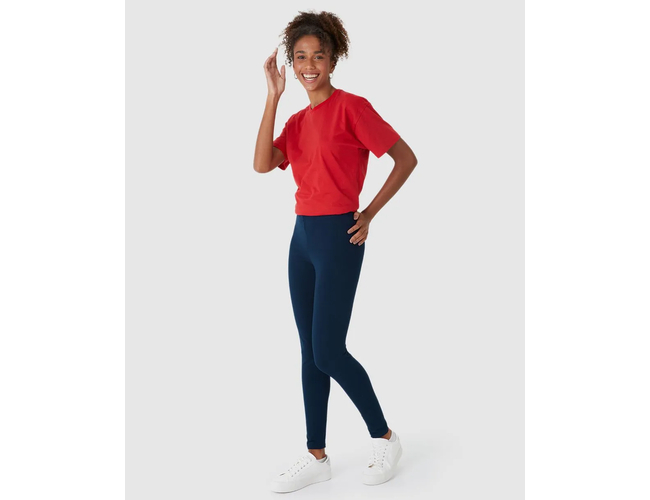 Calça Legging Básica Malwee Feminina Cintura Média Algodão 1000009701 - Atacado