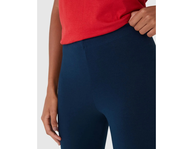 Calça Legging Básica Malwee Feminina Cintura Média Algodão 1000009701 - Atacado