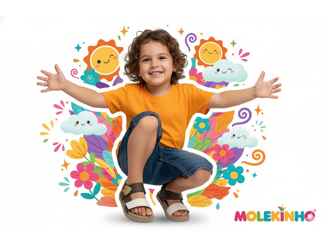 Sandália Baby Molekinho 2636.106.13958 - Atacado