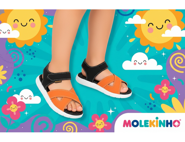 Sandália Baby Molekinho 2619.217.13958 - Atacado