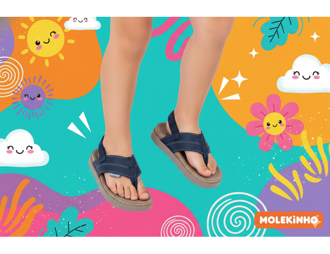 Sandália Baby Molekinho 2636.101.24995 - Atacado