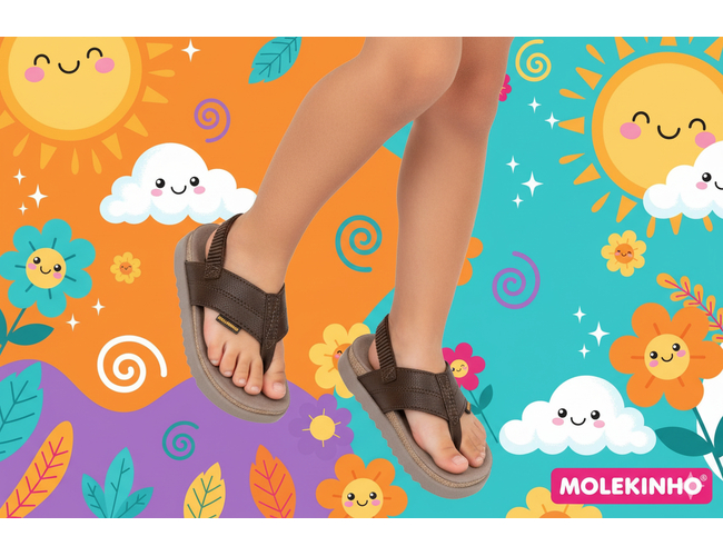 Sandália Baby Molekinho 2636.101.24995 - Atacado