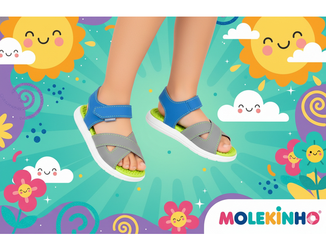 Sandália Baby Molekinho 2619.217.13958 - Atacado