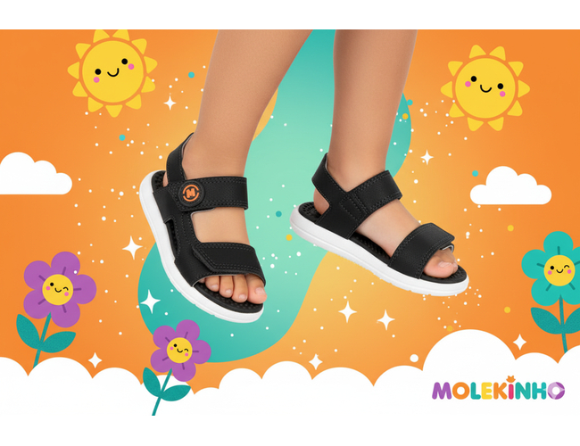 Sandália Baby Molekinho 2619.216.13958 - Atacado