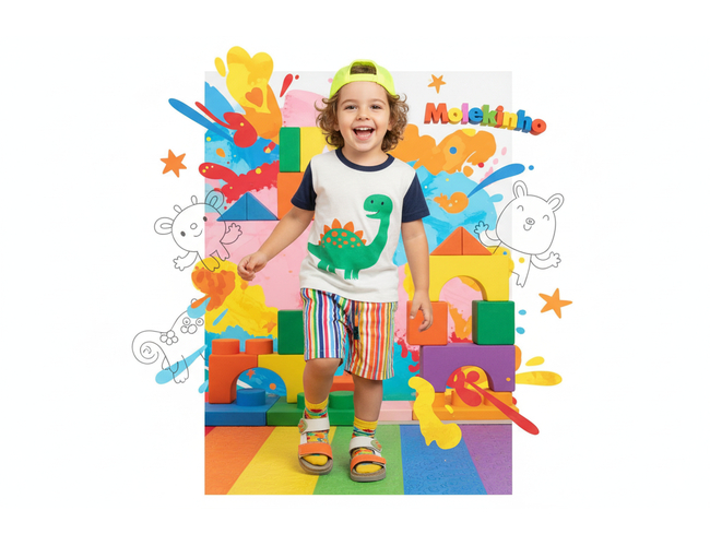 Sandália Baby Molekinho 2636.106.13958 - Atacado