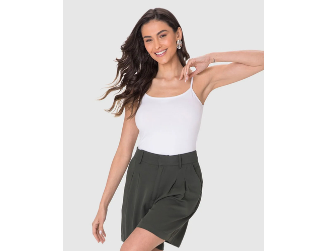 Regata Básica Malwee Feminina Alça Fina Em Algodão 1000004888 - Atacado