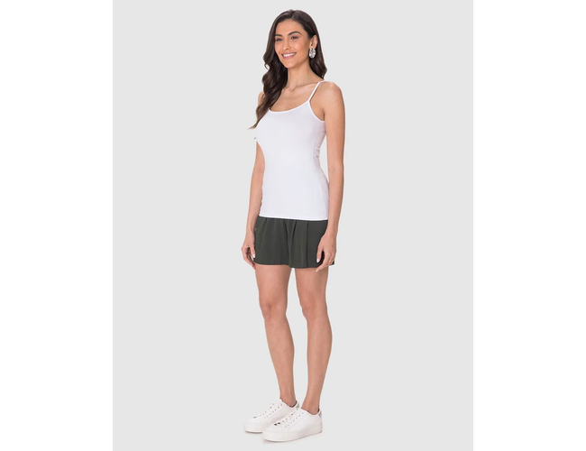 Regata Básica Malwee Feminina Alça Fina Em Algodão 1000004888 - Atacado