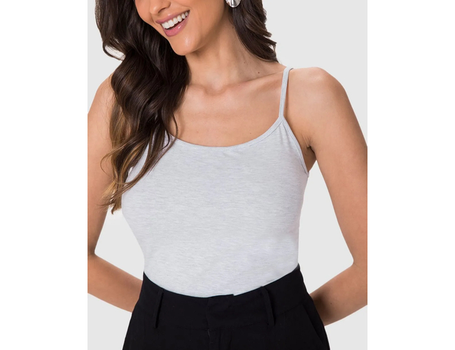 Regata Básica Malwee Feminina Alça Fina Em Algodão 1000004888 - Atacado