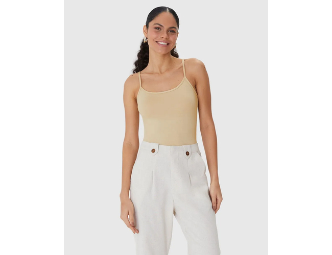 Regata Básica Feminina Malwee Decote Redondo Em Viscose Stretch 1000004489 - Atacado