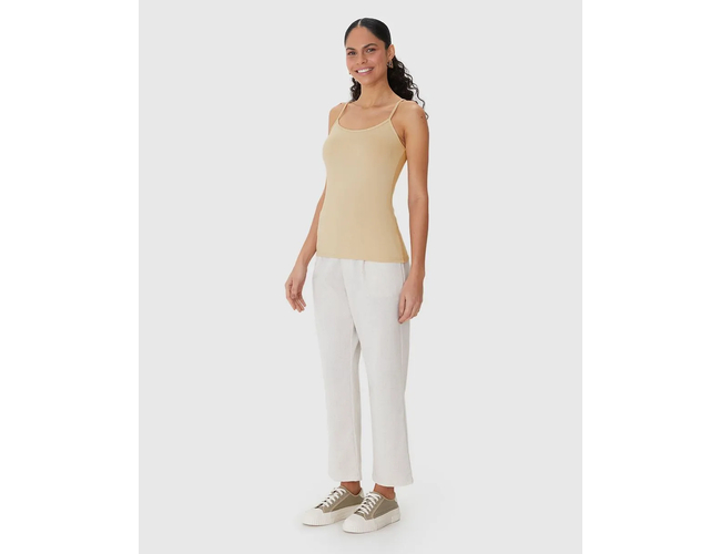 Regata Básica Feminina Malwee Decote Redondo Em Viscose Stretch 1000004489 - Atacado