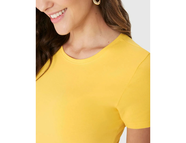 Blusa Básica Feminina Malwee Decote Redondo Em Algodão 1000004500 - Atacado