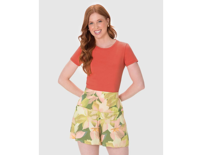 Blusa Básica Feminina Malwee Decote Redondo Em Algodão 1000004500 - Atacado