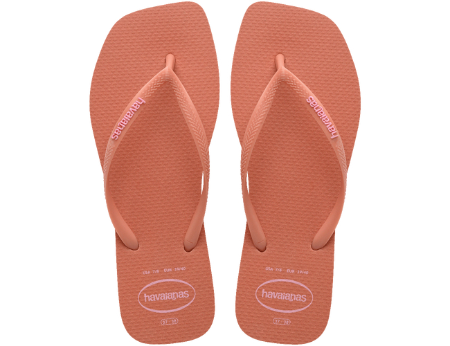 Chinelo Feminino Havaianas Slim Square Logo Pop-up - Atacado