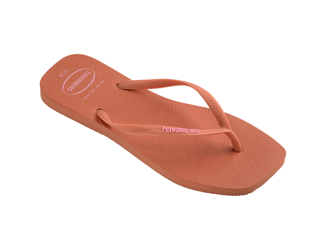 Chinelo Feminino Havaianas Slim Square Logo Pop-up - Atacado