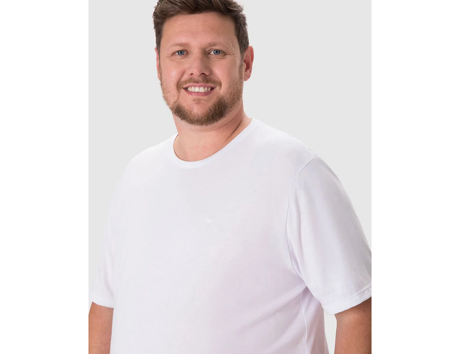 Camiseta Abraço Malwee Masculina Plus Size Comfy Touch 1000133408 - Atacado