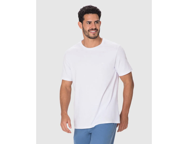 Camiseta Ícone Malwee Masculina Bordado Algodão 1000133945 - Atacado