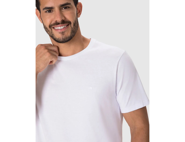 Camiseta Ícone Malwee Masculina Bordado Algodão 1000133945 - Atacado
