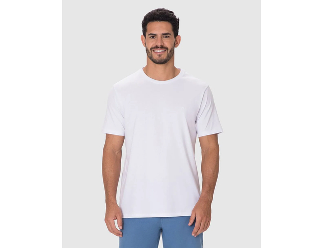 Camiseta Ícone Malwee Masculina Bordado Algodão 1000133945 - Atacado