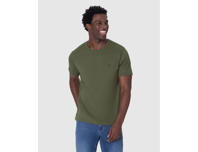 Camiseta Ícone Malwee Masculina Bordado Algodão 1000133945 - Atacado