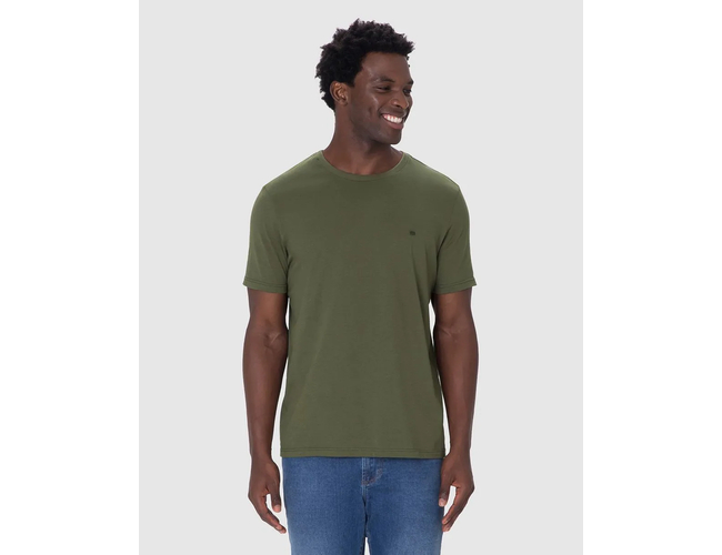 Camiseta Ícone Malwee Masculina Bordado Algodão 1000133945 - Atacado