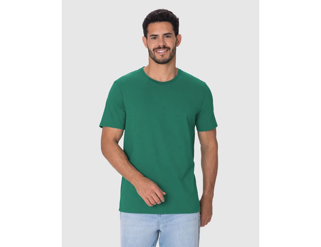 Camiseta Ícone Malwee Masculina Bordado Algodão 1000133945 - Atacado