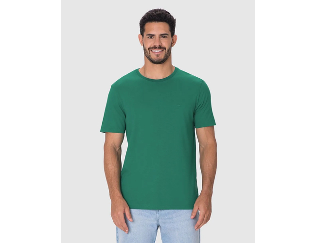 Camiseta Ícone Malwee Masculina Bordado Algodão 1000133945 - Atacado