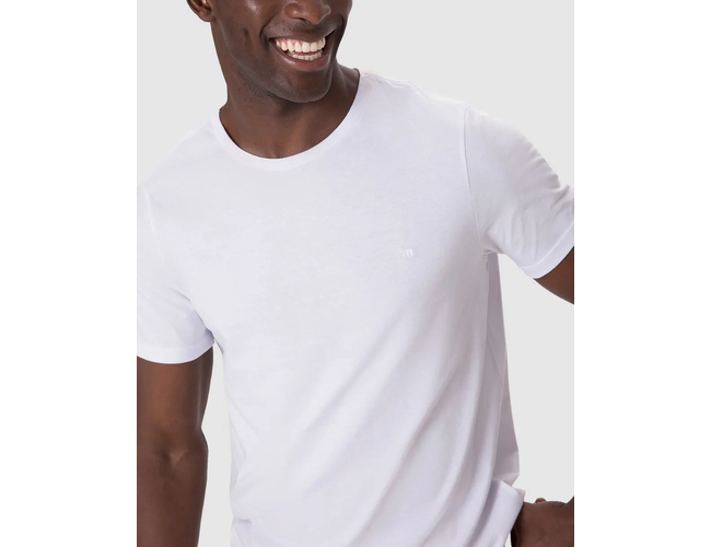 Camiseta Malwee Ícone Masculina Slim Bordado Algodão 1000137079 - Atacado