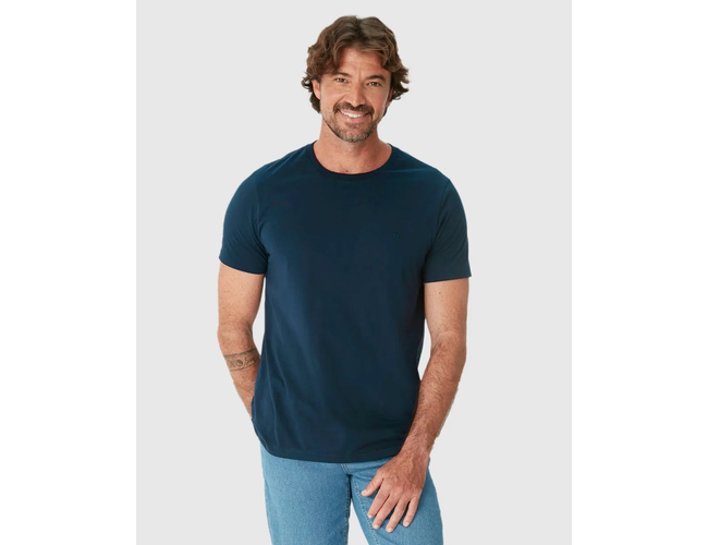 Camiseta Malwee Ícone Masculina Slim Bordado Algodão 1000137079 - Atacado