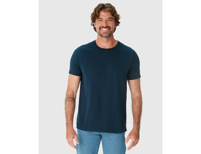 Camiseta Malwee Ícone Masculina Slim Bordado Algodão 1000137079 - Atacado