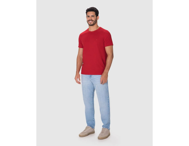 Camiseta Malwee Ícone Masculina Slim Bordado Algodão 1000137079 - Atacado