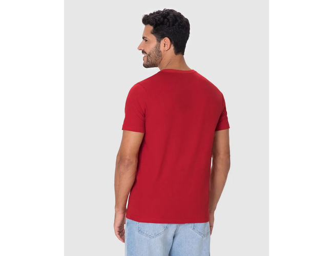 Camiseta Malwee Ícone Masculina Slim Bordado Algodão 1000137079 - Atacado