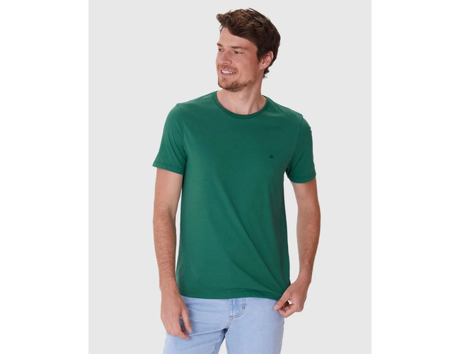 Camiseta Malwee Ícone Masculina Slim Bordado Algodão 1000137079 - Atacado