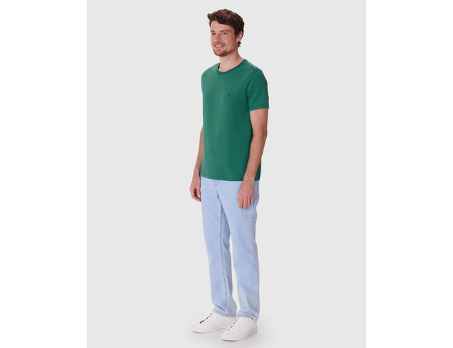Camiseta Malwee Ícone Masculina Slim Bordado Algodão 1000137079 - Atacado