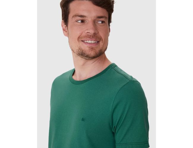 Camiseta Malwee Ícone Masculina Slim Bordado Algodão 1000137079 - Atacado