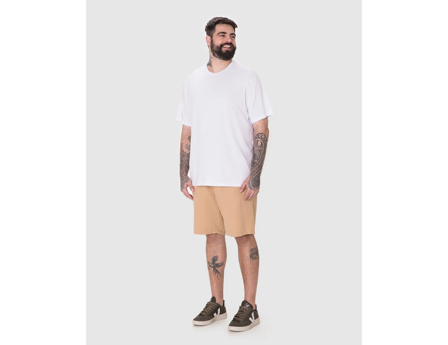 Camiseta Essencial Malwee Masculina Plus Size Algodão 1000137164 - Atacado