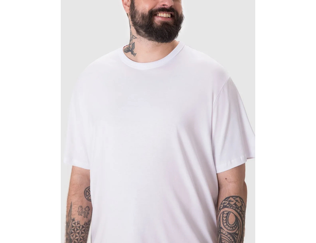 Camiseta Essencial Malwee Masculina Plus Size Algodão 1000137164 - Atacado