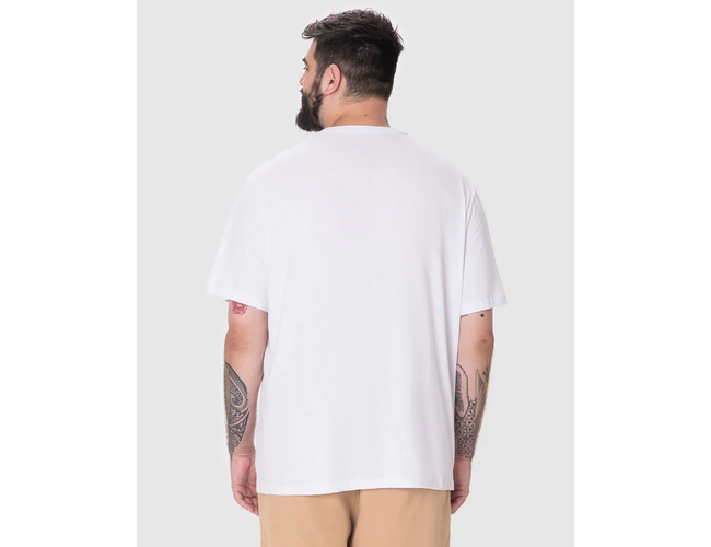 Camiseta Essencial Malwee Masculina Plus Size Algodão 1000137164 - Atacado