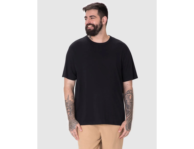 Camiseta Essencial Malwee Masculina Plus Size Algodão 1000137164 - Atacado