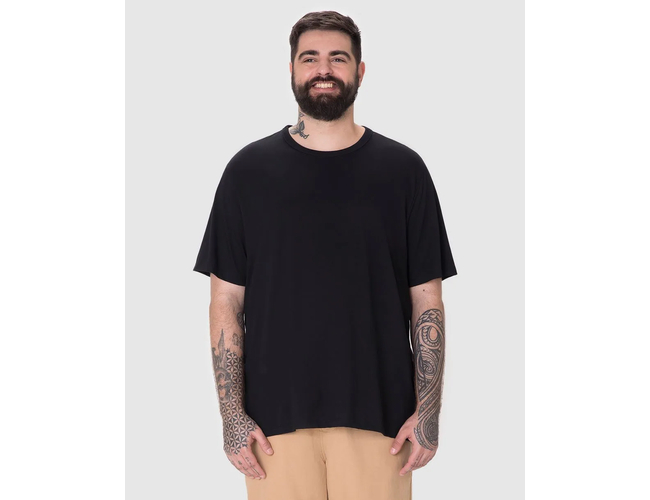 Camiseta Essencial Malwee Masculina Plus Size Algodão 1000137164 - Atacado