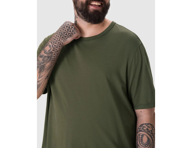 Camiseta Essencial Malwee Masculina Plus Size Algodão 1000137164 - Atacado
