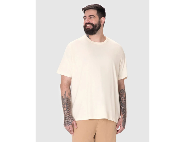 Camiseta Essencial Malwee Masculina Plus Size Algodão 1000137164 - Atacado